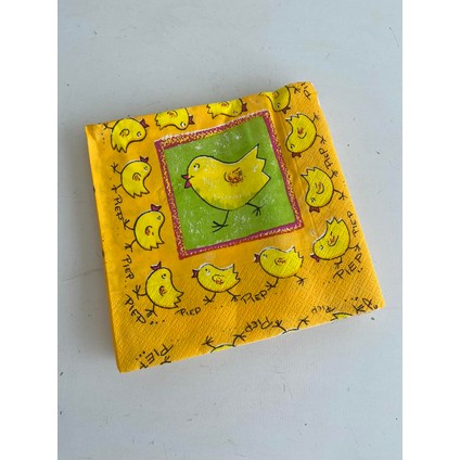 Civciv Desenli Kağıt Peçete 20LI 33X33CM (Sarı)