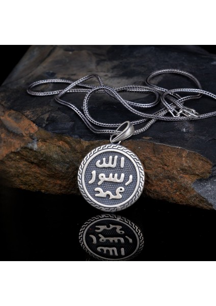 925 Ayar Gümüş Hz Muhammed Peygamber Mührü Kolye fiyatları