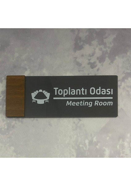 Wooden Serisi (Toplantı Odası ) Ofis Oda Kapı İsimliği Yönlendirme Tabelası