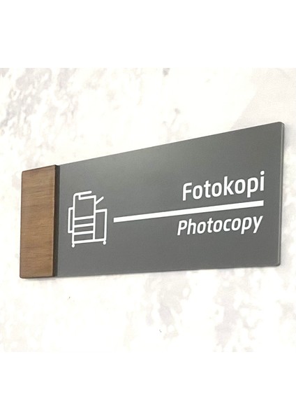 Wooden Serisi (Fotokopi) Ofis Oda Kapı İsimliği Yönlendirme Tabelası fiyatları