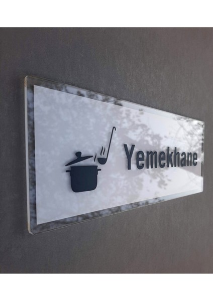Crystal Seri Yemekhane Kapı İsimliği