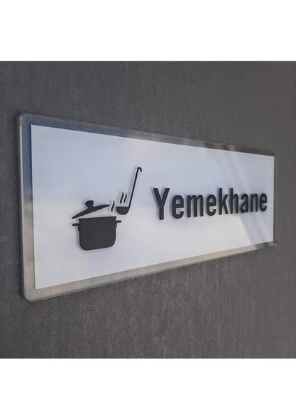 Crystal Seri Yemekhane Kapı İsimliği