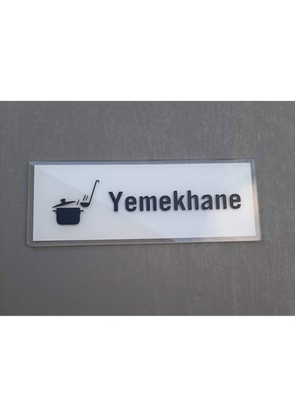 Crystal Seri Yemekhane Kapı İsimliği