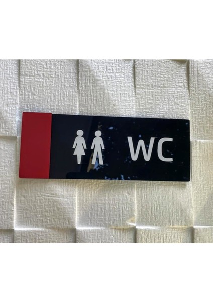 Red Line Serisi Wc Yönlendirme Tabelası