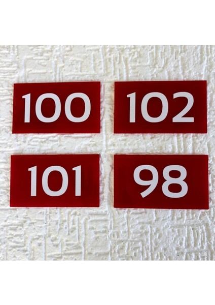 Dekoratif Apartman Kapı Numarası Pleksi- Numara 13 modelleri
