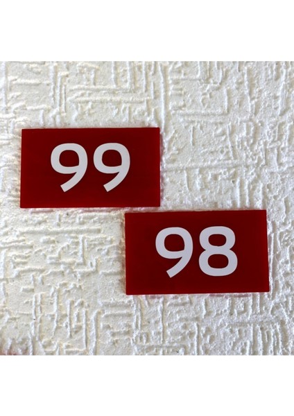 Dekoratif Apartman Kapı Numarası 10 Numara