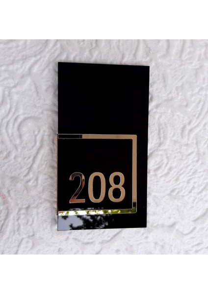 Glossy Black Serisi Kapı Numarası