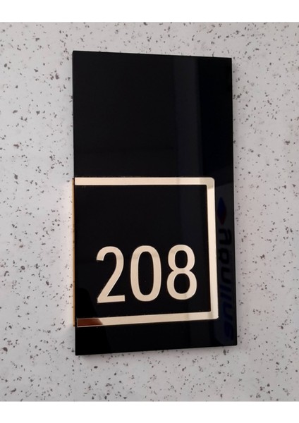 Glossy Black Serisi Kapı Numarası fırsatları