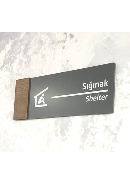 Wooden Serisi (Sığnak) Ofis Oda Kapı İsimliği Yönlendirme Tabelası fiyatları