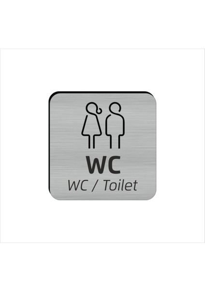 Modern Tasarım Wc Yönlendirme Tabelası