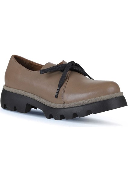 Gri Deri Kadın Klasik Ayakkabı 01WZ6502 fiyatları