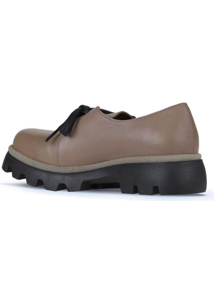 Gri Deri Kadın Klasik Ayakkabı 01WZ6502 fırsatları