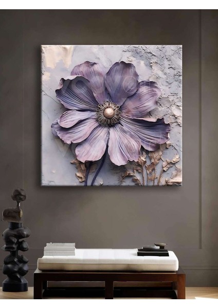 Abstract Art Flower Dekoratif Kanvas Tablo - VOOV2504