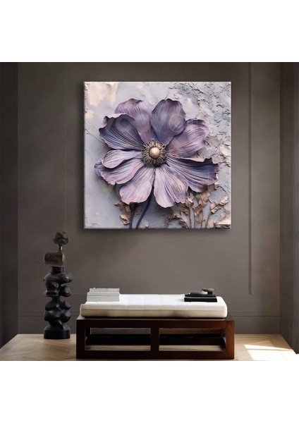 Abstract Art Flower Dekoratif Kanvas Tablo - VOOV2504