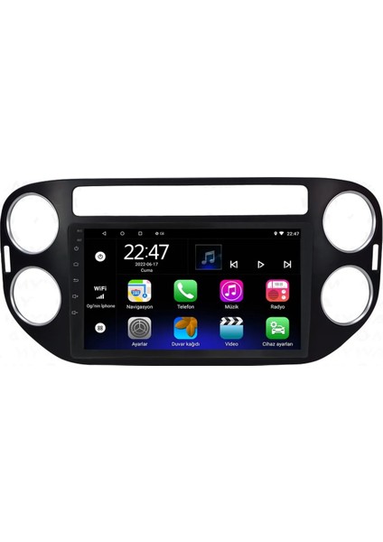CELALİ TUNİNG Volkswagen Tiguan (2012-2015) Android 12 Carplay Navigasyon Multimedya - 2GB Ram 32GB HDD