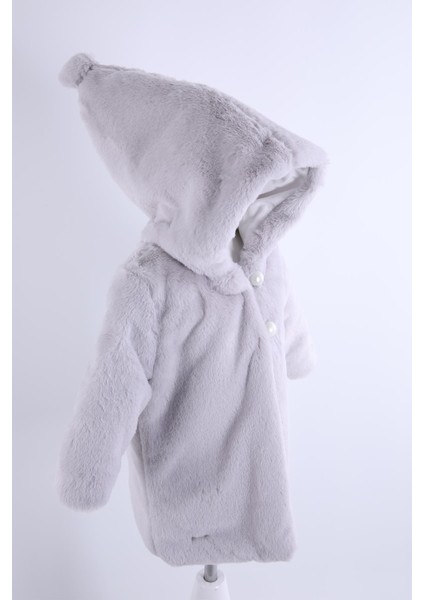 Babyhola Kız Bebek Çocuk Pamuk Astarlı Külah Kapüşonlu Peluş Kaban Kışlık 13622 modelleri