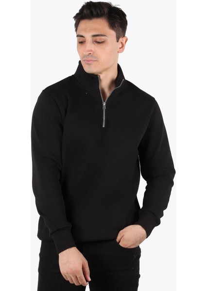 5259-2 Fermuarlı Yaka 3 İplik Şardonlu Sweat fiyatları