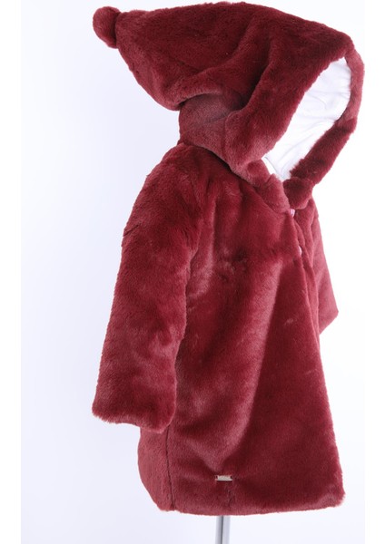 Babyhola Kız Bebek Çocuk Pamuk Astarlı Külah Kapüşonlu Peluş Kaban Kışlık 13622 fırsatları