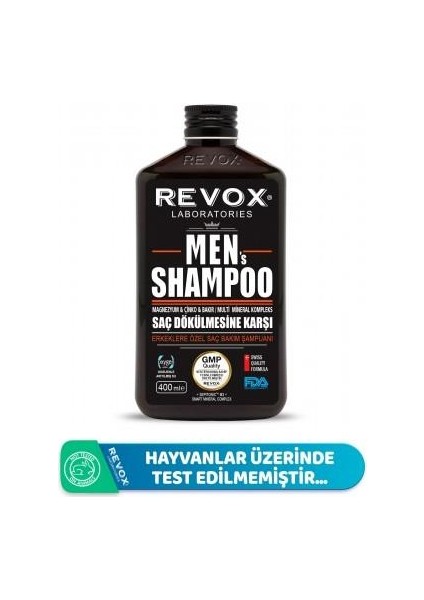 E2'Quality Revox Men Erkeklere Özel Saç Bakım Şampuanı 400 ml
