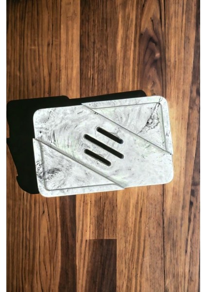 Mermer Desen Beton Katı Sabunluk Süzgeç Model