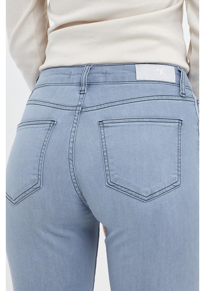 Kadın Mila Blue Grey Boyfriend Jean Pantolon indirimleri
