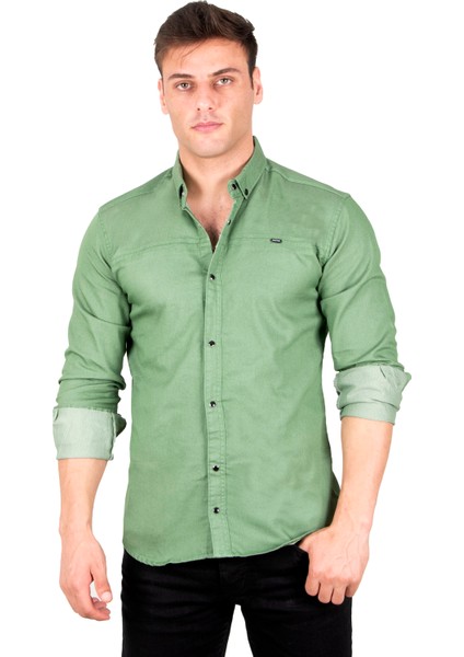 Çıt Çıt Düğmeli Kot Gömlek 2300412