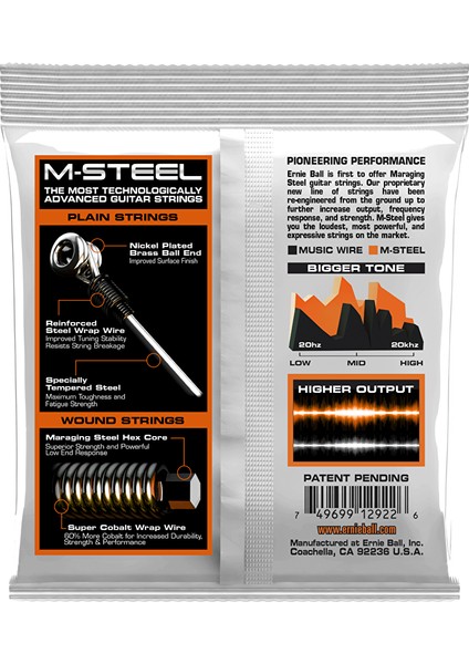 ERNIEBALL P02922 - Hybrid Slinky M-Steel 9-46 Elektro Gitar Teli fiyatları