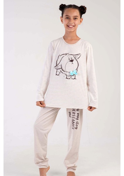 Kız Çocuk Uzun Kol Pijama Takım
