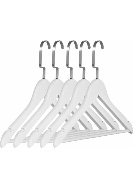 Ahşap Elbise Kıyafet Askısı 1.kalite Boyalı Italyan Ahşap Askı 10 Adet