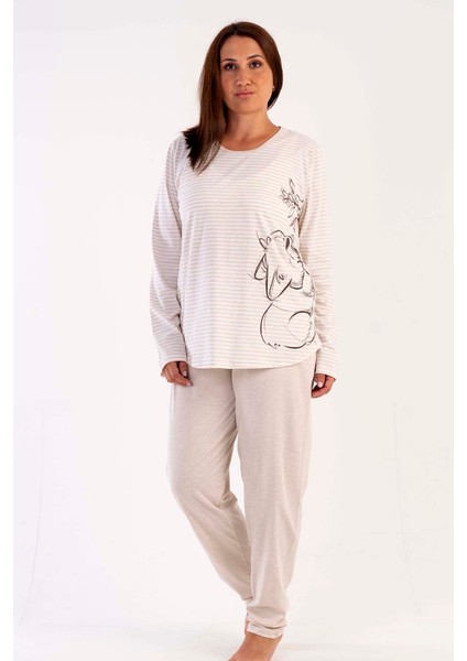 Kadın Büyük Beden Pijama Takım