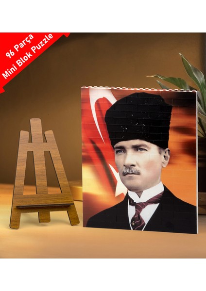 Atatürk Tasarımlı LEGO Blok Puzzle