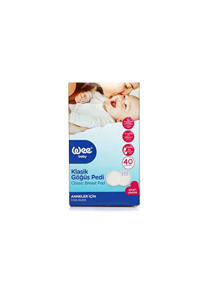 Klasik Göğüs Pedi 40 Adet ( 1 Adet )