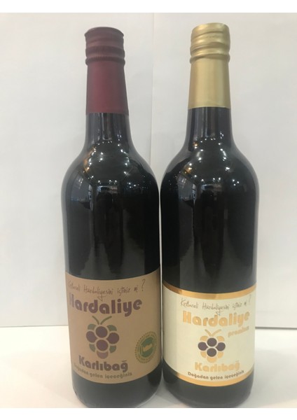 Klasik Hardaliye 750 ml & Karlıbağ Premium Hardaliye 750 ml 2'li Paket