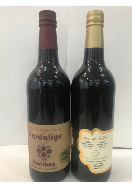 Klasik Hardaliye 750 ml & Karlıbağ Premium Hardaliye 750 ml 2'li Paket fırsatları