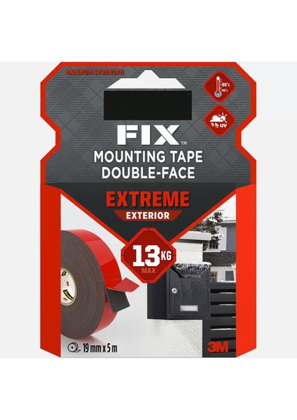 Extra Güçlü Montaj Bandı 19Mm X 5M