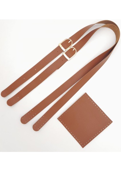 Suni Deri Cepli Ayarlanabilir Çift Saplı Çanta Seti Taba Light Gold Metalli indirimleri