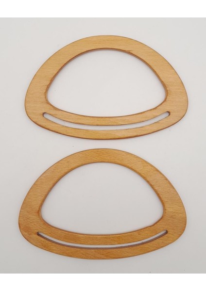Oval Köprülü Model 13X20 cm Ahşap Renk Ahşap Çanta Sapı modelleri