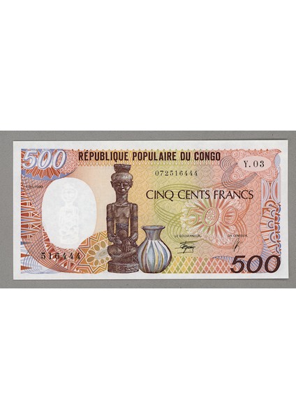 Congo 500 Francs 1990 Unc