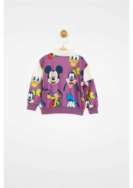 Mickey Mouse Lisanslı Erkek Bebek Sweatshirt 21163