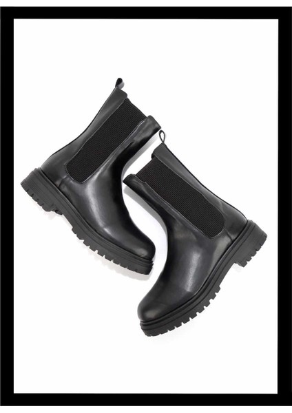 Siyah Kadın Bot & Bootie K02246260109