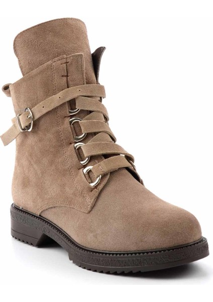 Taupe Süet Leather Kadın Bot & Bootie K02351137402 modelleri