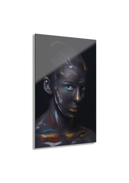 Kadın Model Cam Tablo Duvar Dekoru 11