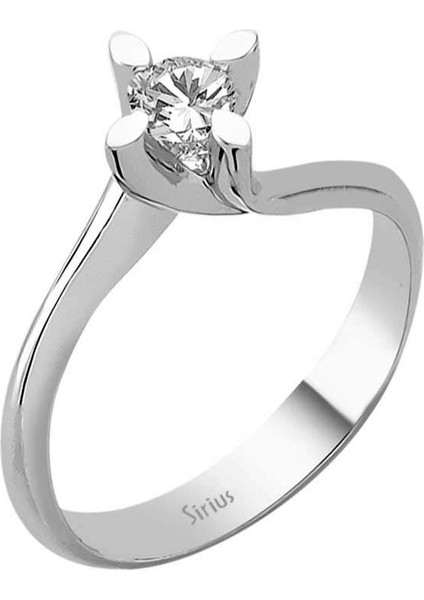F Renk 0,24 Karat Pırlanta Tektaş Yüzük 0415R0100