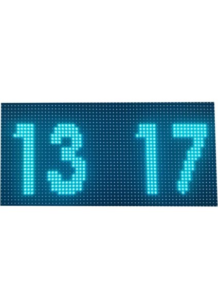 Sanec Turkuaz Dijital LED Saat (Kasa Ölçüsü: 18X35 Cm)