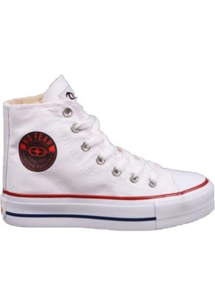 Nfr 1071 Kadın Keten Spor Ayakkabı Beyaz