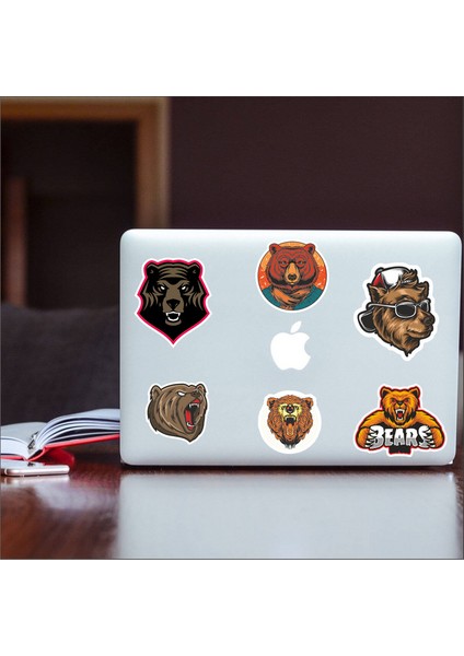 Ayı Sticker Set -1 7 Parça Telefon, Tablet, Defter, Laptop Sticker fiyatları