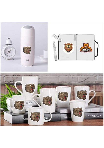 Ayı Sticker Set -1 7 Parça Telefon, Tablet, Defter, Laptop Sticker modelleri