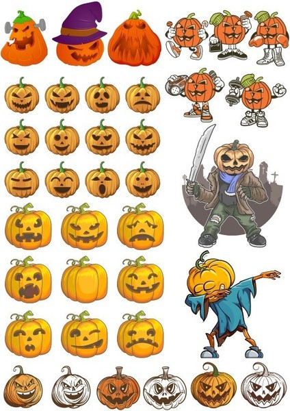 Happy Halloween Sticker Set-3 20 Parça Telefon, Tablet, Defter, Laptop Sticker