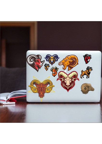 Keçi Sticker Set-1 10 Parça Telefon, Tablet, Defter, Laptop Sticker