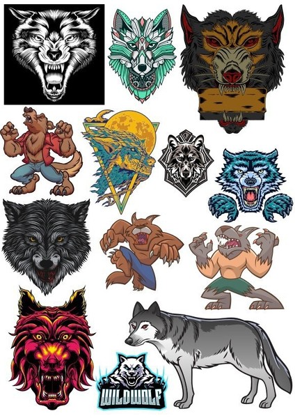Kurt Sticker Set-2 13 Parça Telefon, Tablet, Defter, Laptop Sticker
